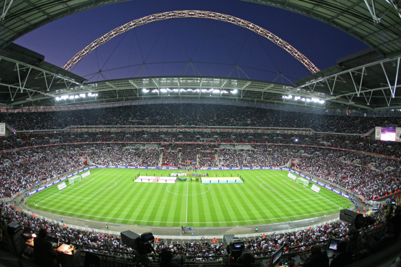 England v Ukraine – 2010 World Cup Qualifying European Zone – Group Six – Wembley Stadium – London – England – 1/4/09, General View of Wembley Stadium (Photo by Football Association/The FA via Getty Images)